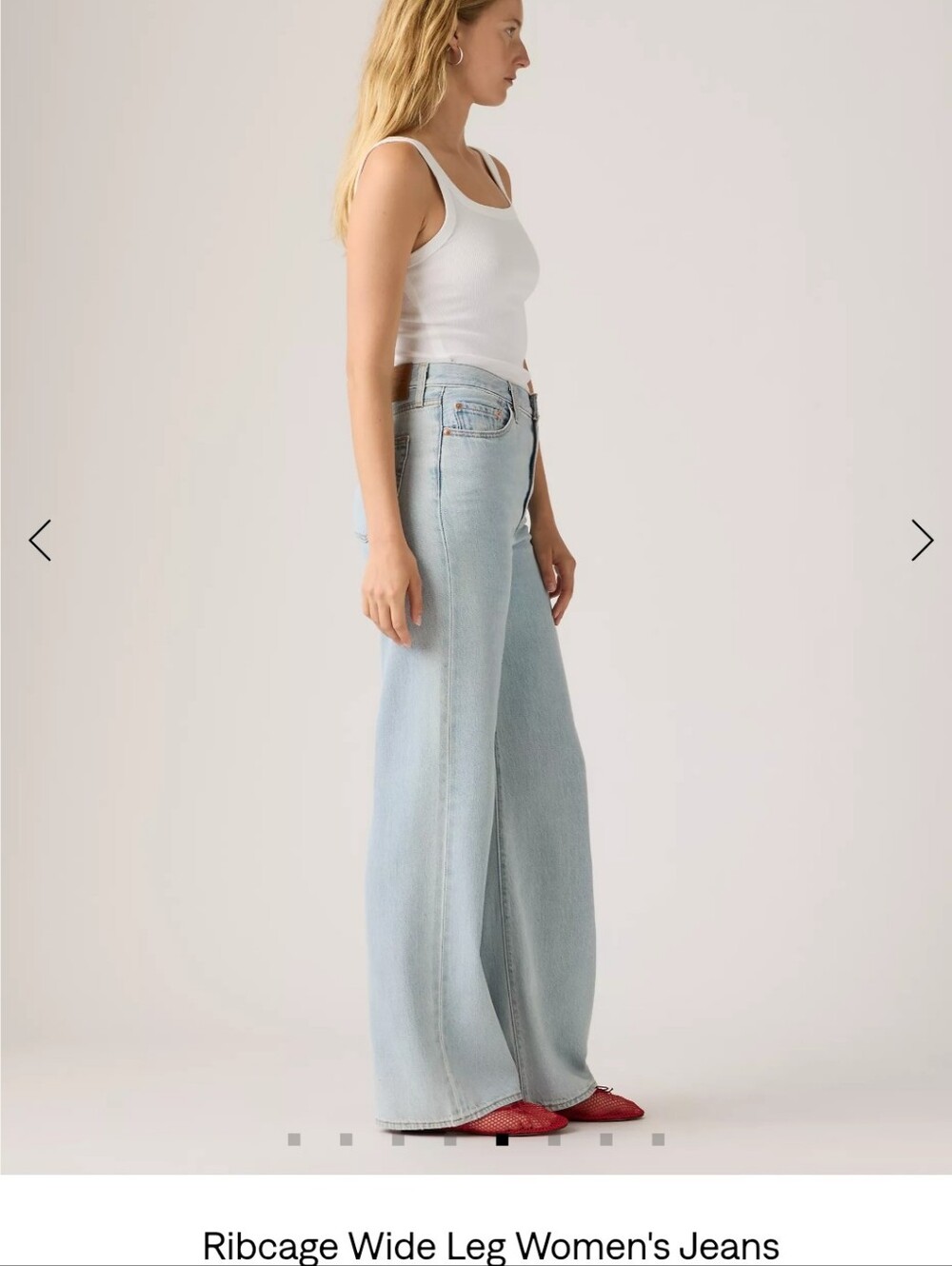 NWT Levi's Women's Light Blue Wide Leg Jeans